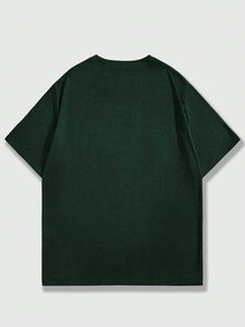 T-shirt personnalisé à manches courtes en coton avec impression par transferts de chaleur pour hommes avec personnalisation complète - Product Image 2