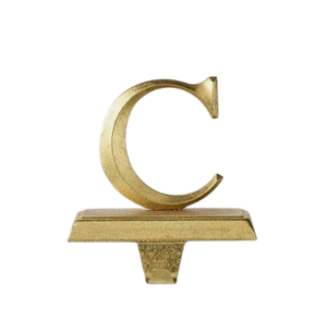 ที่ใส่ถุงเท้าคริสมาสต์รูปตัว C สีทองสไตล์โมเดิร์นของตกแต่งหรูหราและรื่นเริงออกแบบได้ตามต้องการสำหรับผู้ค้าส่ง - Product Image 1