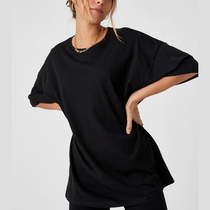 Camisetas cortas de impresión personalizada de gran venta, camisetas pesadas de alta calidad, camisetas en blanco de punto liso para mujer - Product Image 3