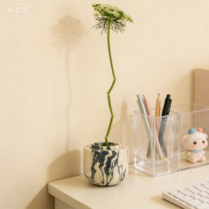 Vaso <span class=keywords><strong>in</strong></span> Marmo Calacatta Viola <span class=keywords><strong>Naturale</strong></span> NANWEI, Progettato su Misura per Esposizioni Floreali Artistiche, <span class=keywords><strong>Pietra</strong></span> <span class=keywords><strong>Naturale</strong></span> di Prima Qualità - Product Image 1