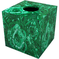 Ensemble d'accessoires de salle de bain en malachite moderne, écologique et exquis, ensemble unique de sept pièces, distributeur de savon, porte-brosse à dents, Agra