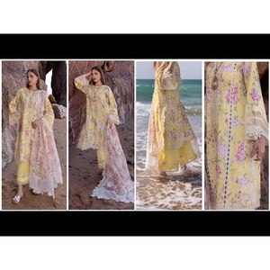 ชุดสูทผู้หญิง chikankari ไหลจากสีแดงเข้ม '25ที่ Girl-D3 A-TC-1294 - Product Image 2