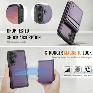 Étui magnétique le plus résistant de Jeehood pour Samsung <span class=keywords><strong>Galaxy</strong></span> S24 Ultra, coque de téléphone portable haut de gamme - Product Image 5