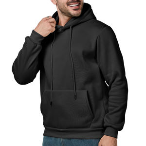 Ensemble de sweat-shirt et de pantalon de survêtement pour homme en coton 100% de couleur unie personnalisée, confortable et ample, style vintage - Product Image 5