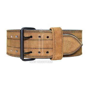 เข็มขัดยกน้ำหนักหนังวัวสีดำสำหรับผู้ชายชุดของขวัญ2024เข็มขัดหนังวัวแบบปรับแต่งได้ - Product Image 1