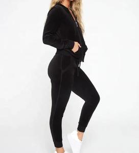 ชุดวอร์มสำหรับวิ่งจ๊อกกิ้งสีฟ้าล้วนสำหรับผู้หญิงเสื้อลำลองตัวยาวสวมใส่สบายมีดีไซน์ล่าสุด-หนึ่งชุด - Product Image 4