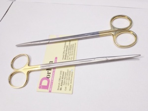กรรไกร metzenbaum ขนาด7นิ้วเครื่องมือทันตกรรมกรรไกรตัดโลหะสเตนเลสแบบโค้งตรงมีโลโก้ออกแบบได้ตามต้องการ - Product Image 2