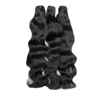 Extensiones de cabello humano sin procesar 100% de alta calidad, cutícula alineada, tejido de cabello virgen ondulado NATURAL para mujeres negras - Product Image 2