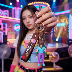 Llavero ELE-GATE K-Demon Hunter, Diseño Divertido de Dibujos Animados, Material de Goma No Tóxica, Colores Claros - Product Image 5