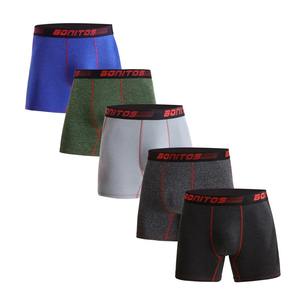 2025 Men's Breathable Casual Polyester/Cotton <b>Boxer</b> <b>Shorts</b> Underwear High Elastic Waist Luxury Set <b>Sexy</b> Gift - Product Image 5