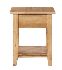 Mesita de noche clásica moderna de 1 cajón, muebles de almacenamiento de madera con estilo para dormitorio y comedor para decoración de apartamentos - Product Image 3