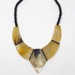 Collar con Colgante de Cuerno Natural de Diseño Clásico al por Mayor, Pendientes, Cadenas de Perlas y Diamantes de saniya handicraft - Product Image 4