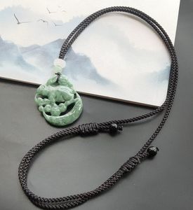 จี้กระต่ายหยกธรรมชาติที่ได้รับการรับรองจากจักรราศีจีนแกะสลักอัญมณีสร้อยคอเครื่องรางของขลัง - Product Image 4