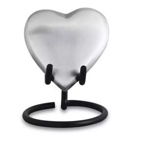 Urna de cremación funeraria al por mayor superior, urnas para adultos de alta calidad, diseño americano, urna azul con forma de corazón funerario para adultos - Product Image 3