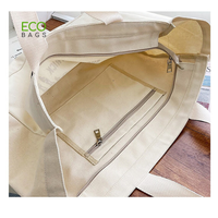 Sac fourre-tout moyen en toile de coton personnalisé, écologique, réutilisable, moderne, multifonctionnel, pour étudiants, avec poignées, pour le shopping, avec logo