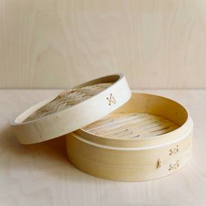 Ensemble de cuiseur à vapeur chinois en bambou 10 pouces, matériaux naturels, prix bon marché, vente en gros, fabriqué au Vietnam - Product Image 1