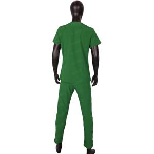 Premium Custom Healthcare Scrubs Uniformes Sets Stand Collar Manga corta Sarga Tela Poliéster/Algodón Unisex para Ultimate - Product Image 3