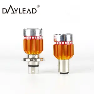 Dianteiro de led para motocicleta, farol de led para motocicleta h6 h4 led feixe hi/lo csp chip 8w 1200lm