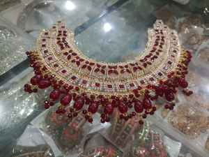 Producto más vendido, hermoso conjunto de joyería de boda para mujer, nuevo diseño, estilo indio pakistaní, conjunto de joyería de boda tradicional - Product Image 5