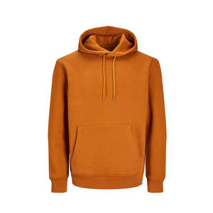 Sweat à capuche décontracté pour hommes 100% coton polaire coupe régulière imperméable écologique délavé à la pierre haute qualité Streetwear - Product Image 3