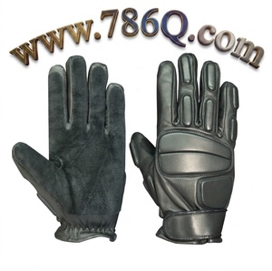 Gants chauffants tactiques en cuir résistants aux aiguilles avec paume renforcée en daim de chèvre - Product Image 1