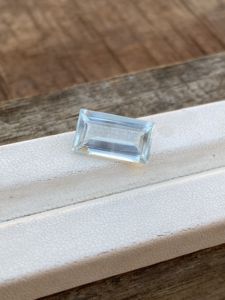 4.77กะรัตพลอยสีอะความารีนเจียระไนแบบยาวทรงสี่เหลี่ยมผืนผ้าพลอยเจียระไนเหลี่ยมเพชรพลอยหลวมสำหรับทำเครื่องประดับ - Product Image 4