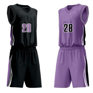 Conjunto de camiseta de baloncesto reversible personalizado para equipos universitarios juveniles uniformes deportivos transpirables para hombres para sublimación deportiva - Product Image 3