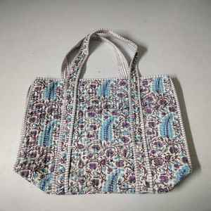 Sac fourre-tout de luxe fait main de haute qualité, en coton imprimé matelassé, grande capacité, durable - Product Image 4