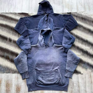 Sudadera con Capucha de Moda Invernal para Hombre, 100% Algodón, Lavado Desteñido, Estilo Urbano, con Bordado y Detalles Decorativos de Pedrería - Product Image 3