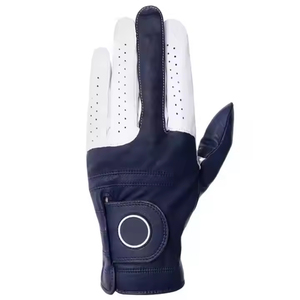 Nouveau style de gants de golf en cuir d'agneau antidérapants et respirants pour hommes avec protection UV Logo personnalisé Main gauche droite en peau de mouton pour unisexe - Product Image 5