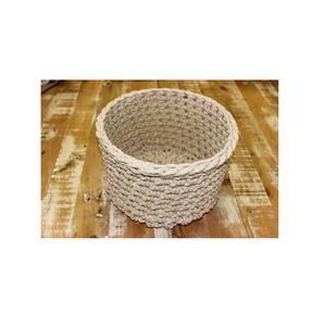 Panier en macramé fait main en coton de qualité industrielle, conçu dans un style artistique pour les magasins de proximité, disponible en tailles personnalisées - Product Image 3