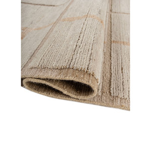 Alfombra de Lana Anudada a Mano Aprezo Gold, Rectangular 9x12, Diseño Geométrico Abstracto Tipo Rompecabezas, para Pasillo, Entrada del Hogar, Técnica Artesanal - Product Image 2