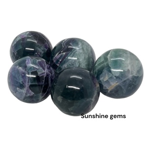 Esfera de cristal de fluorita arcoíris al por mayor, esfera de fluorita de piedras preciosas naturales para meditación curativa y decoración, esfera a granel - Product Image 4