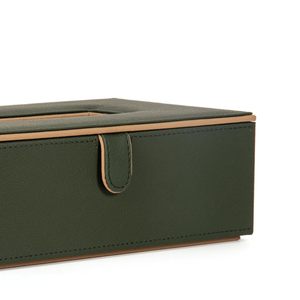 Porte-mouchoirs en cuir pour voiture, pare-soleil, porte-serviettes avec mouchoirs, accessoire de voiture multifonctionnel pour la maison, le bureau et la cuisine, vert - Product Image 4