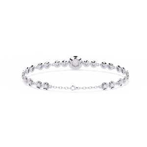 Magnifique bracelet et jonc en or 18 carats avec diamants de laboratoire, bijoux luxueux - Product Image 3