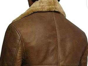 Men Winter B3 <b>Shearling</b> Bomber <b>Jacket</b> Real Sheepskin Leather Warm <b>Aviator</b> Pilot Flight Coat Wholesale OEM Manufacturer - Product Image 5