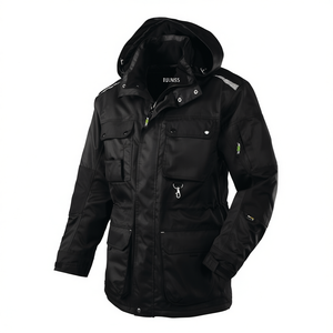 Veste d'hiver noire BOSTON taille L, imperméable TEXXOR - Product Image 2