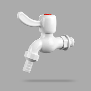 HONGKE Fabricant professionnel de robinets à poignée rotative en PVC 1/2 et 3/4, couleur blanche, pour le marché sud-américain - Product Image 3