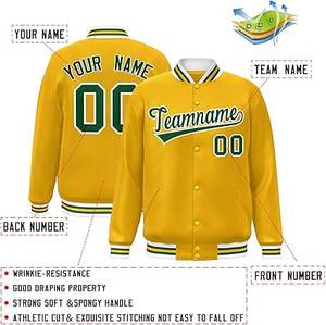 Thin-Thickness Fashion Varsity Jacket with <b>Stand</b> Collar Two-Tone Colour - Product Image 3