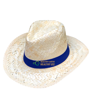 Venta al por mayor Sombreros naturales Estilo vaquero de verano para hombres Viajes de playa/Sombrero de pajita de algas marinas/Sombreros de vaquero por Eco2go - Product Image 1