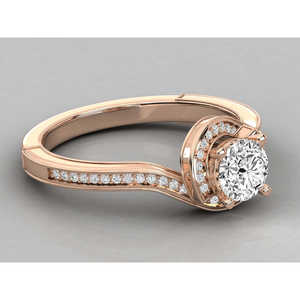 Anillo Solitario de Oro de 18K para Mujer con Diamante Cultivado en Laboratorio - Product Image 5