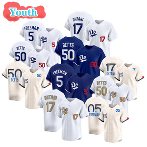 Maillot de baseball cousu pour jeunes en gros, Los Angeles 50 Mookie Betts 5 Freddie Freeman 17 Shohei Ohtani, maillot pour enfants - Product Image 1