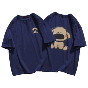 Camiseta extragrande de algodón 100% informal de alta calidad para hombre, estilo lavado Vintage con cuello redondo, Logo 3D, camiseta de verano, camiseta en blanco - Product Image 2