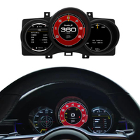 Panneau de tableau de bord LCD Krando 12,3 pouces pour Porsche Boxster Cayman 718 911 981 997 2016 - 2019, tableau de bord numérique, système Linux
