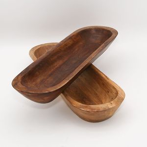 Cuenco grande de madera para masa, ideal para decoración de casas de campo, adecuado para colocar diversos artículos decorativos. - Product Image 4