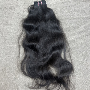 En gros, Cheveux humains indiens Remy vierges bruts, cuticules alignées, double trame, non traités, mèches de temple, 100G - Product Image 3