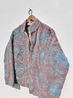 Chaqueta Acolchada de Algodón para Mujer, Tejida a Mano con Bordado Suzani, de Invierno, Talla Única, Personalizable, de la Mejor Calidad