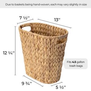 Panier de rangement multifonction en jacinthe d'eau, panier de rangement fait à la main, vente en gros, écologique, fabriqué au Vietnam - Product Image 2