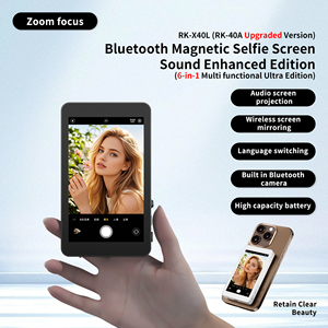หน้าจอเซลฟี่แม่เหล็กแรงสูง กล้องในตัว แบตเตอรี่ 1800mAh ความละเอียด 4K HD จอแสดงผล 16:9 ขนาด 4.02 นิ้ว ความสว่าง 450cd/m² 60Hz สำหรับ Vlog พร้อมฟังก์ชั่น Mirroring แบบเรียลไทม์สำหรับ <span class=keywords><strong>iPhone</strong></span> - Product Image 2