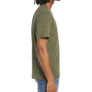 Camiseta Básica de Corte Ajustado para Hombre, Ligera, de Poliéster/Algodón, Manga Corta, Uso Diario, Diseño Liso, Alta Calidad, Secado Rápido, Transpirable - Product Image 3